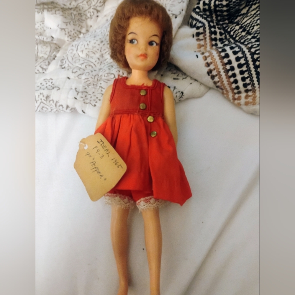 Vintage 1960s Pepper Doll..9in Doll With Clothing